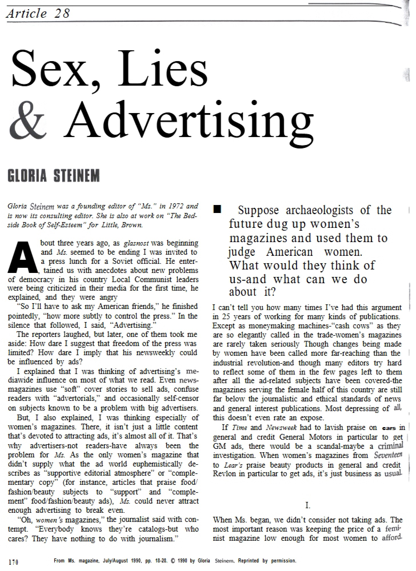 Lies, Sex, and Advertising