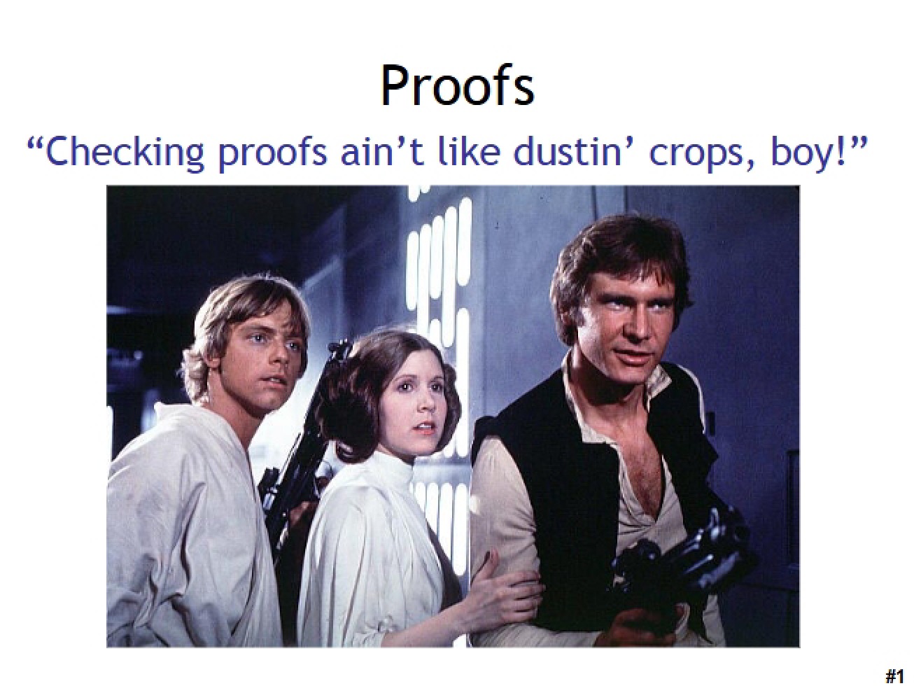 Generation of Proofs