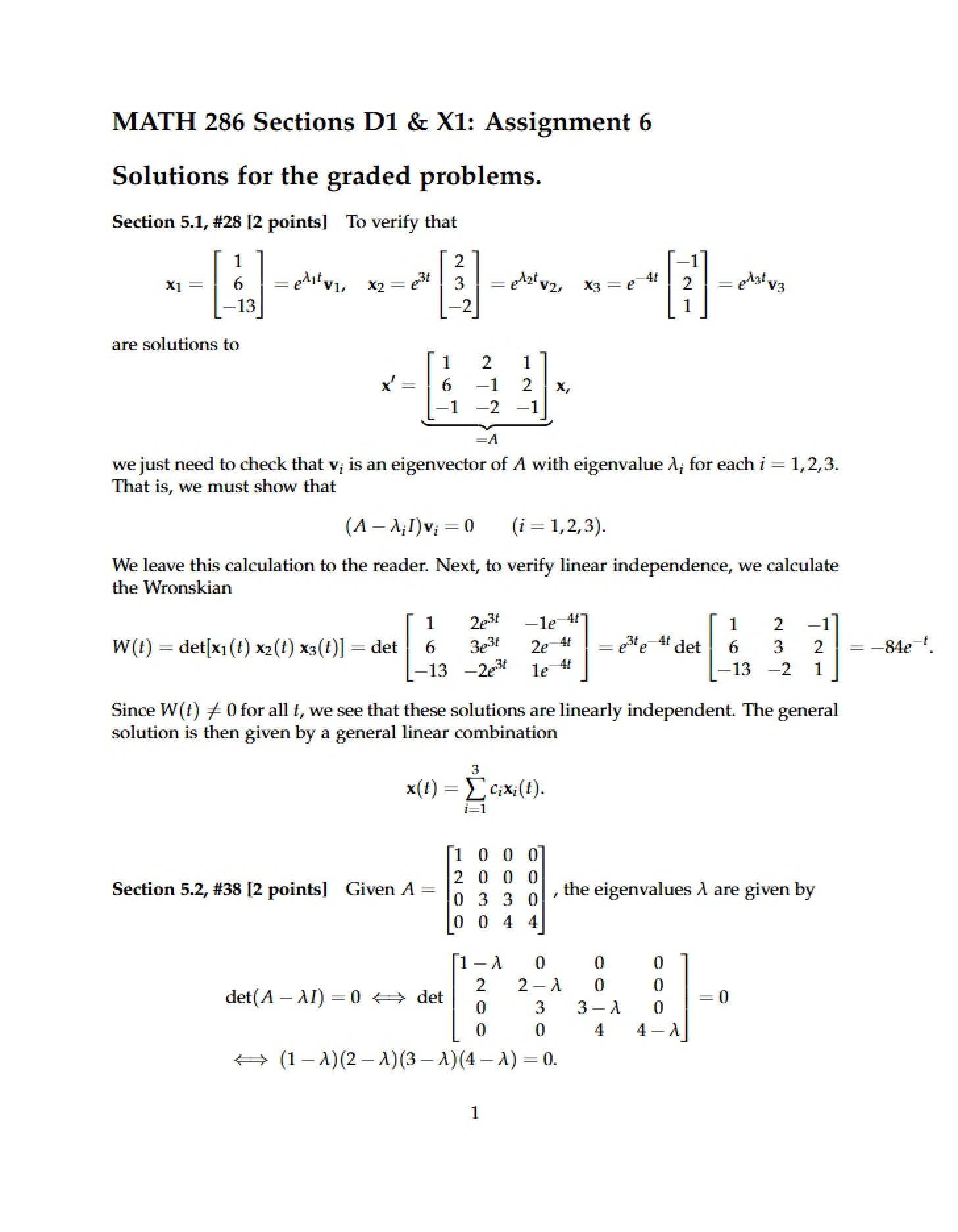 Set 6 Solutions