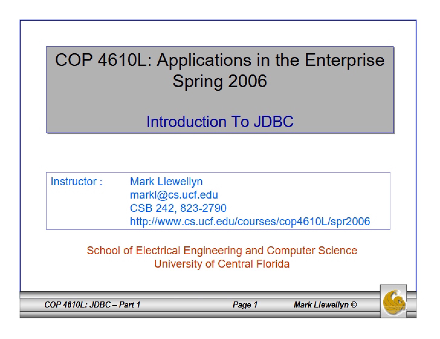 JDBC Introduction