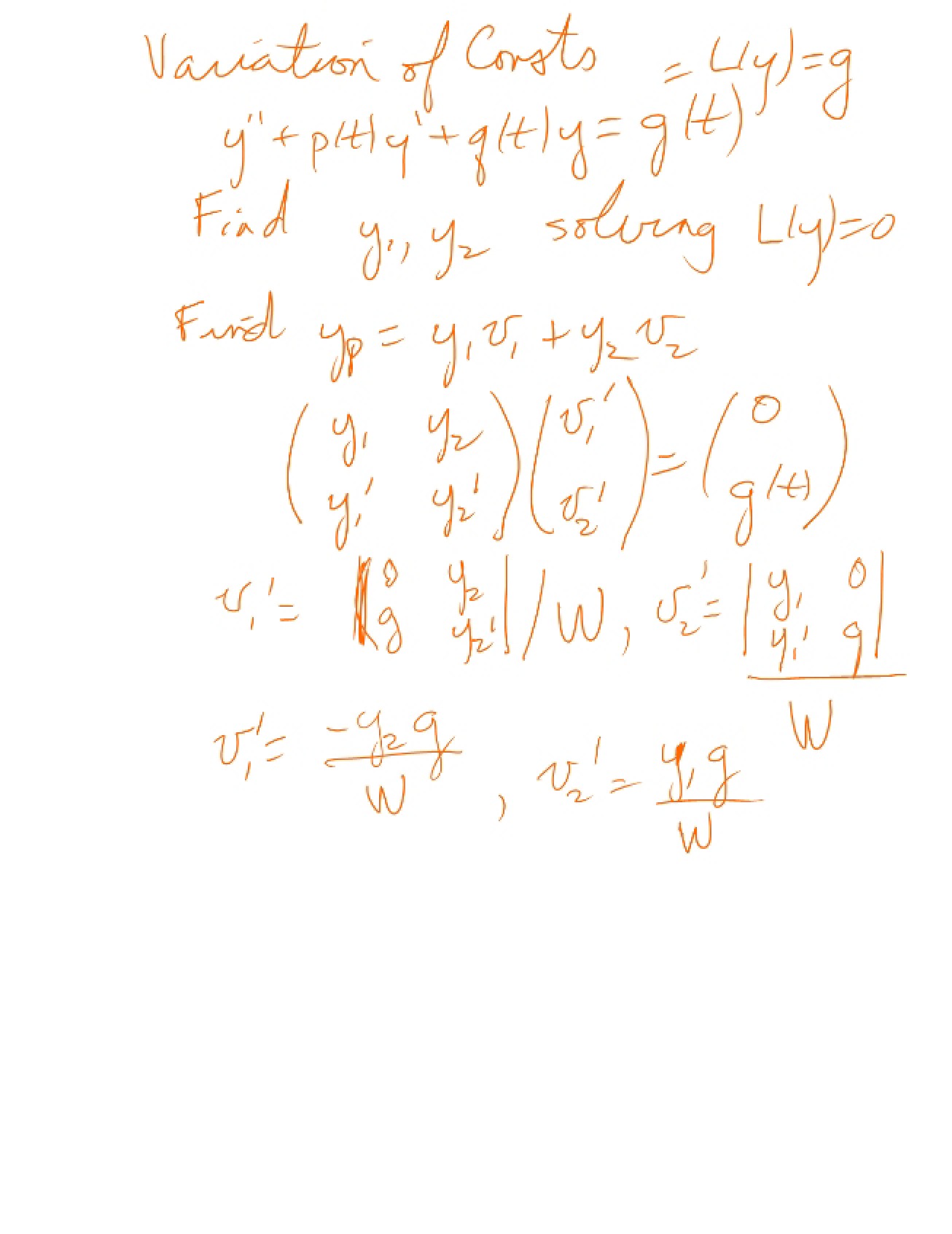 Differential Equations Lecture Notes - MTH 235