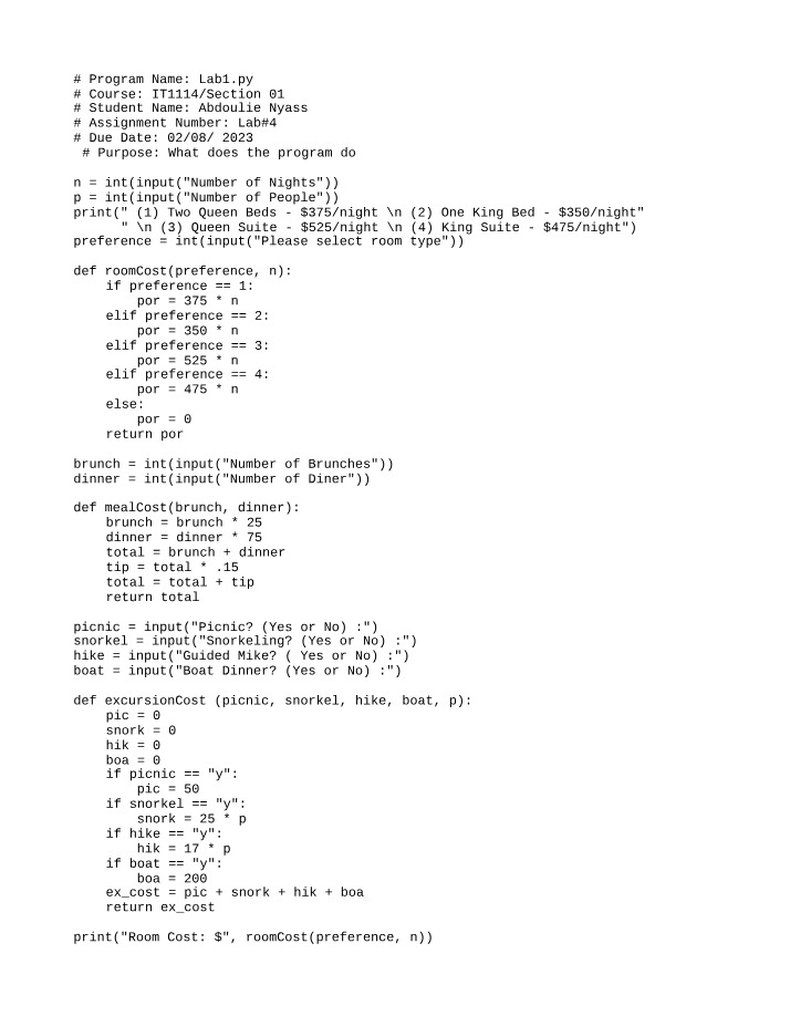 Lab 1 - IT1114