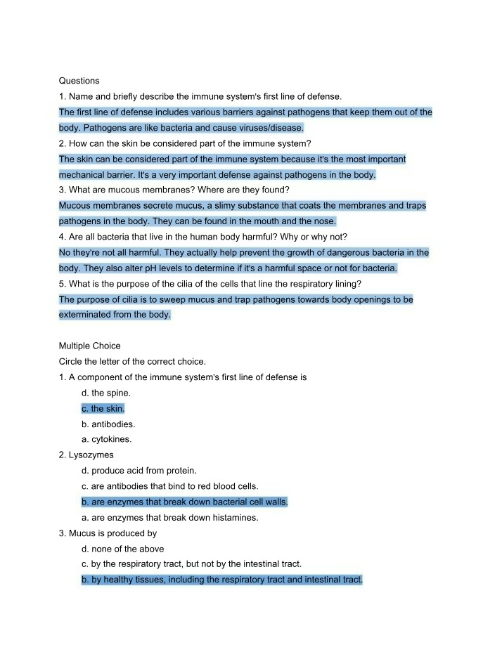 Worksheet on Innate Behavior