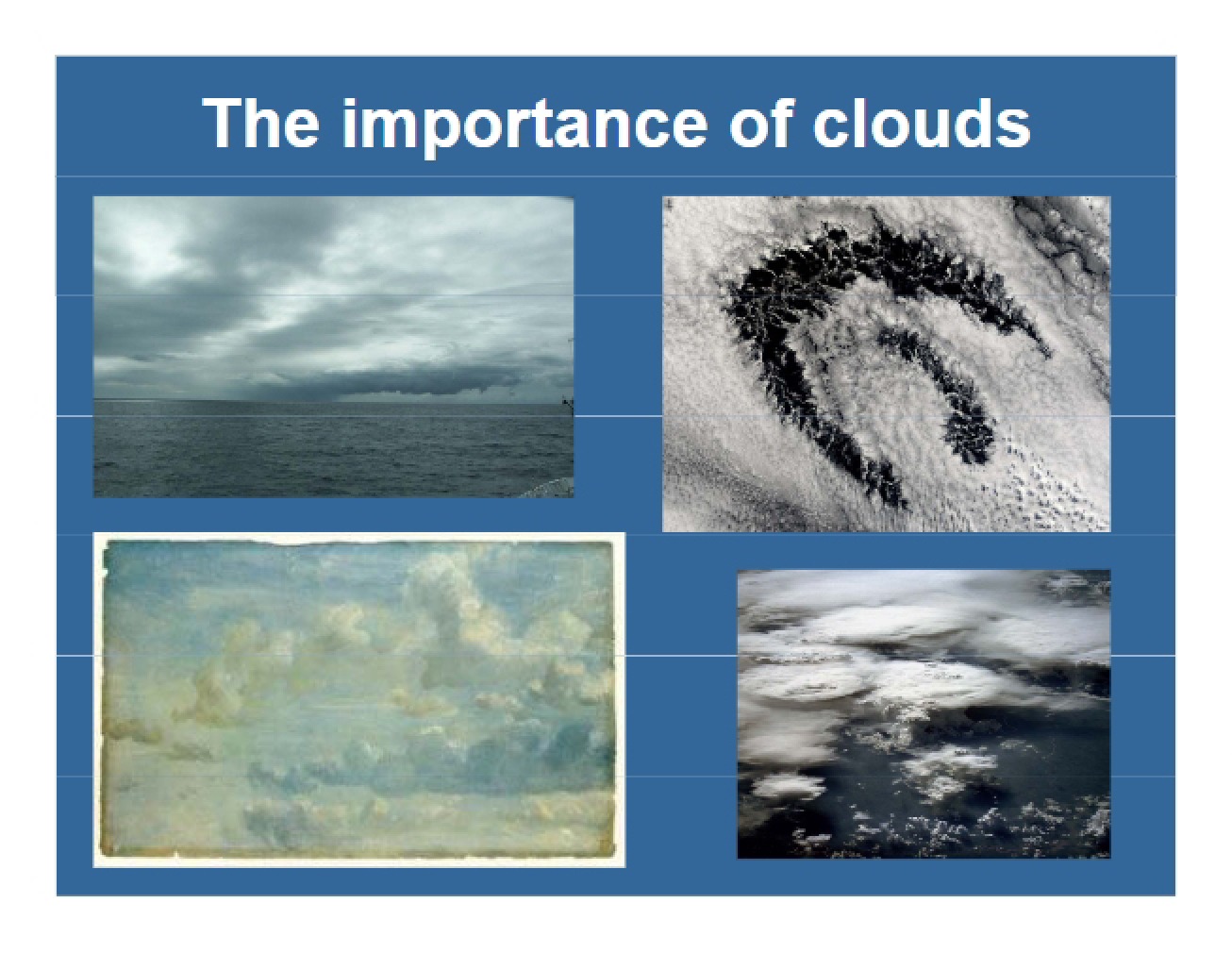 Significance of Clouds