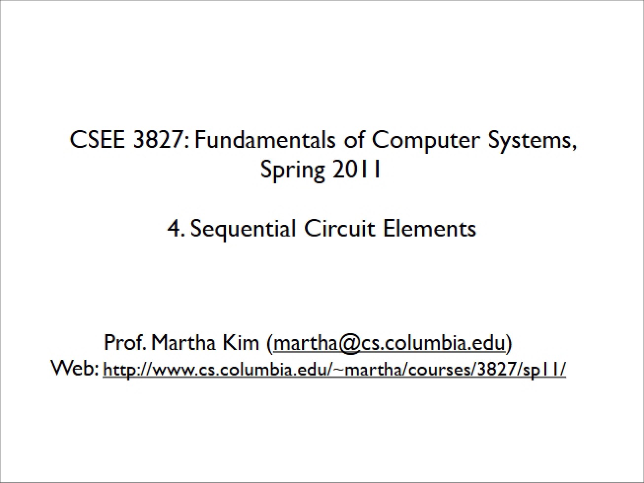 Circuit Elements