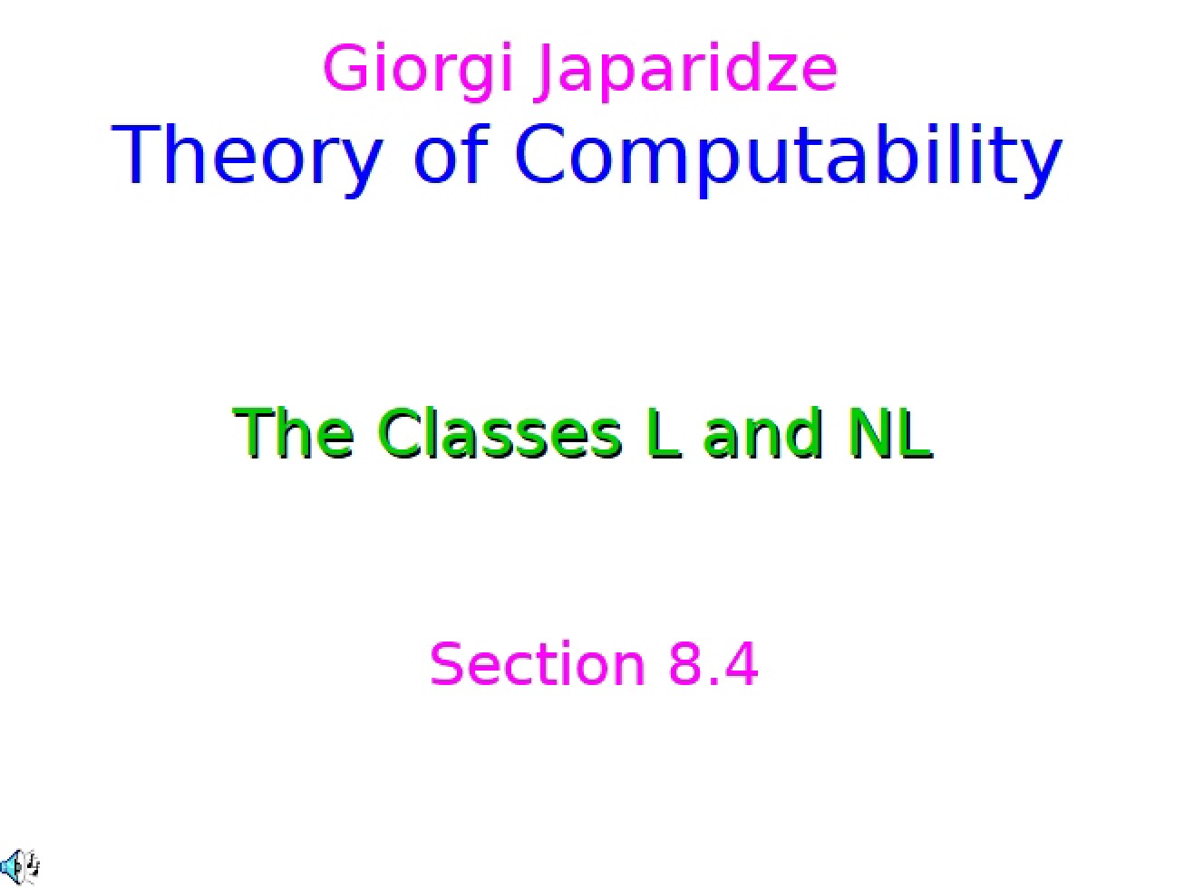 Theory regarding Computability
