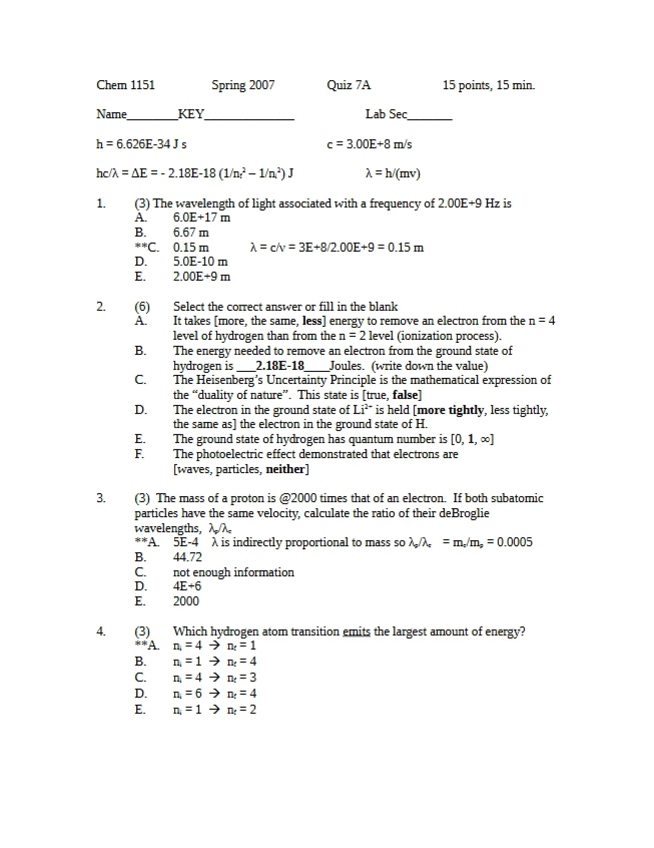 Pop Quiz