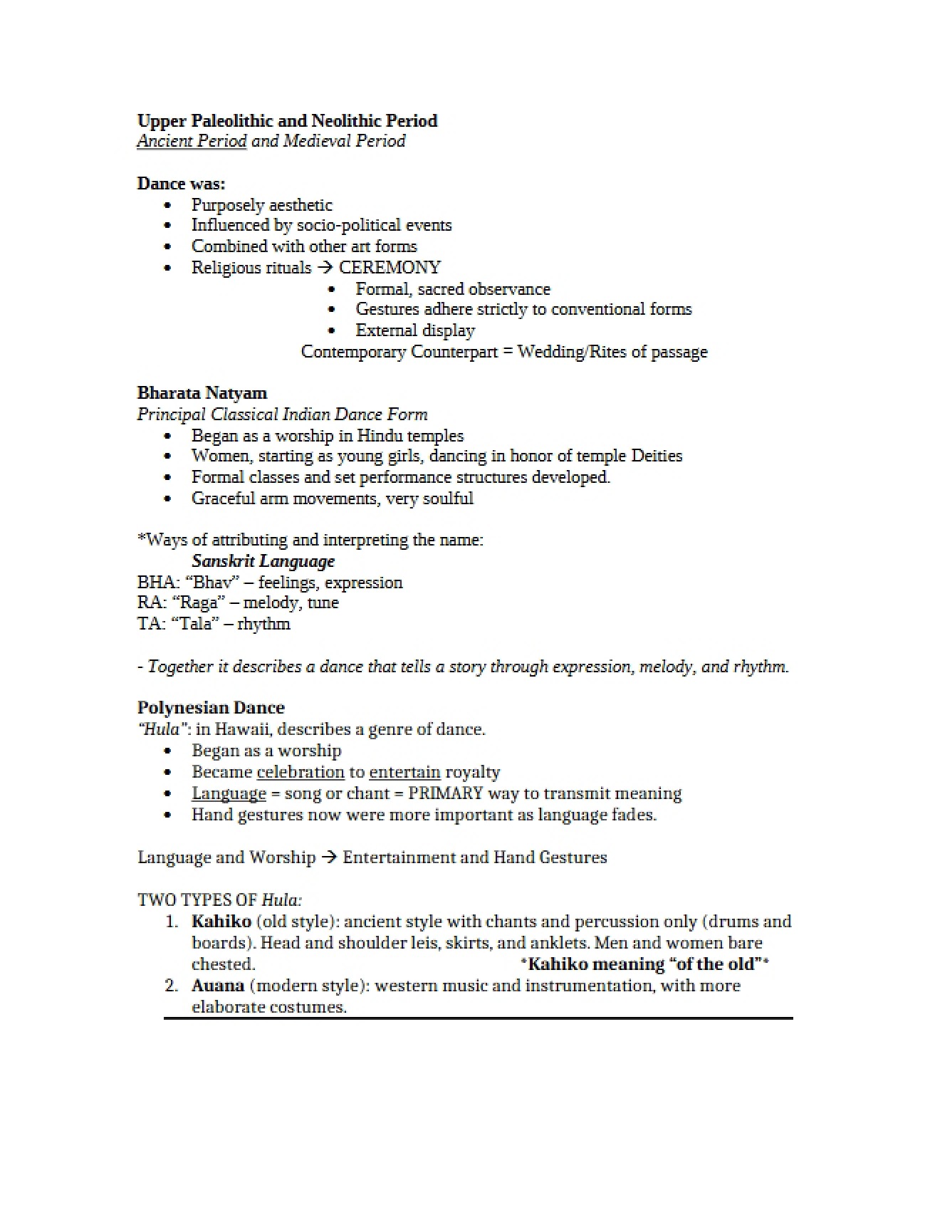 Neolithic and Upper Paleolithic Eras