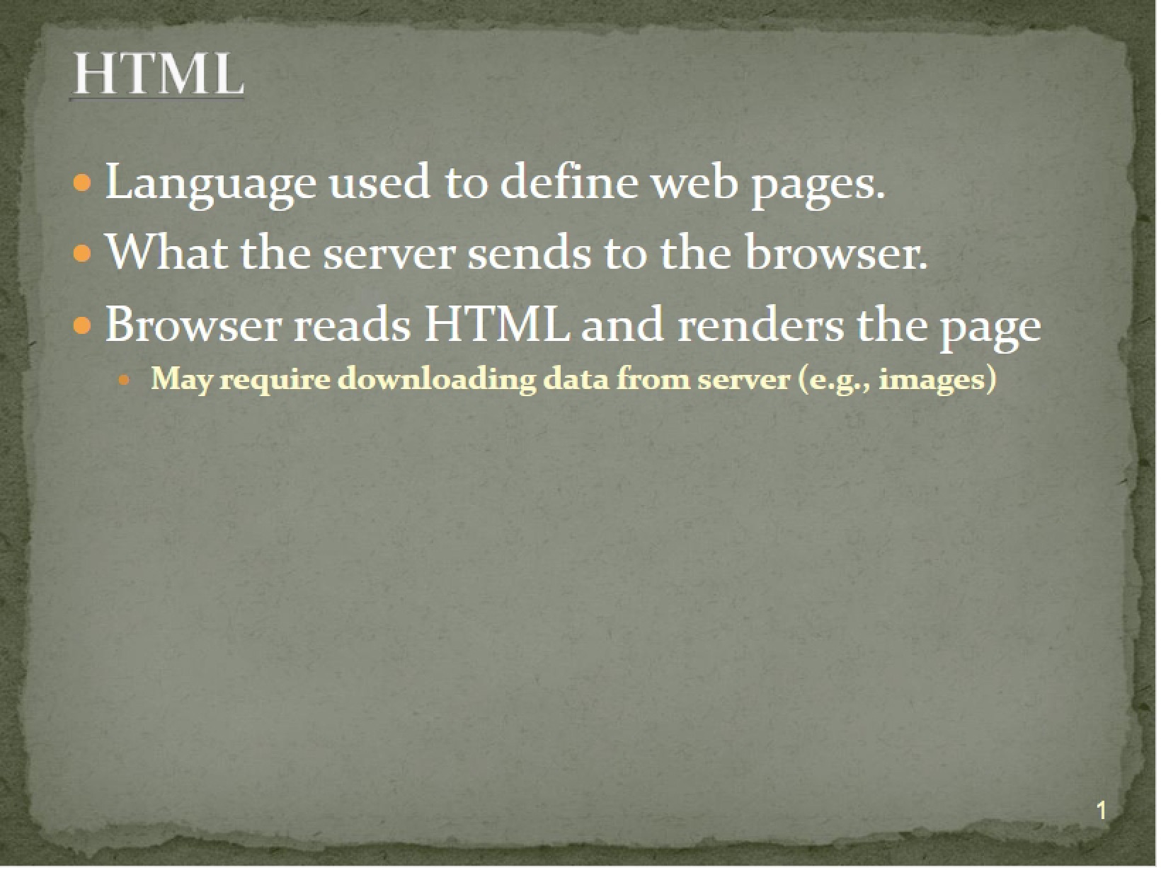 HTML Concepts