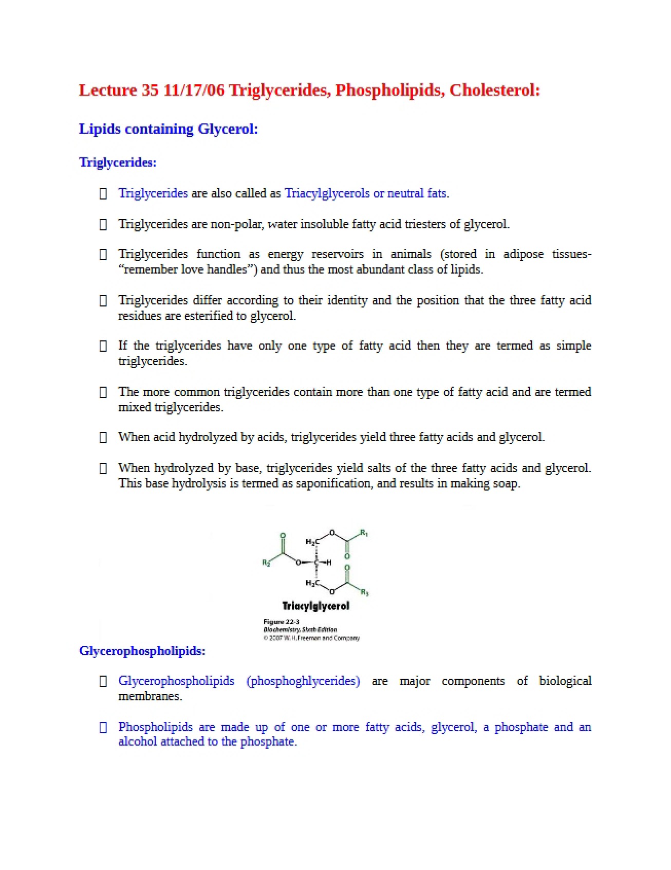Biochemistry Lecture Notes