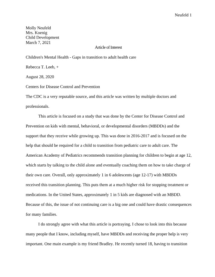 CYC 565 - Article of Interest