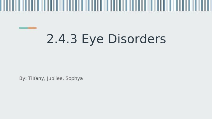 Common Eye Disorders - Myopia and Hyperopia