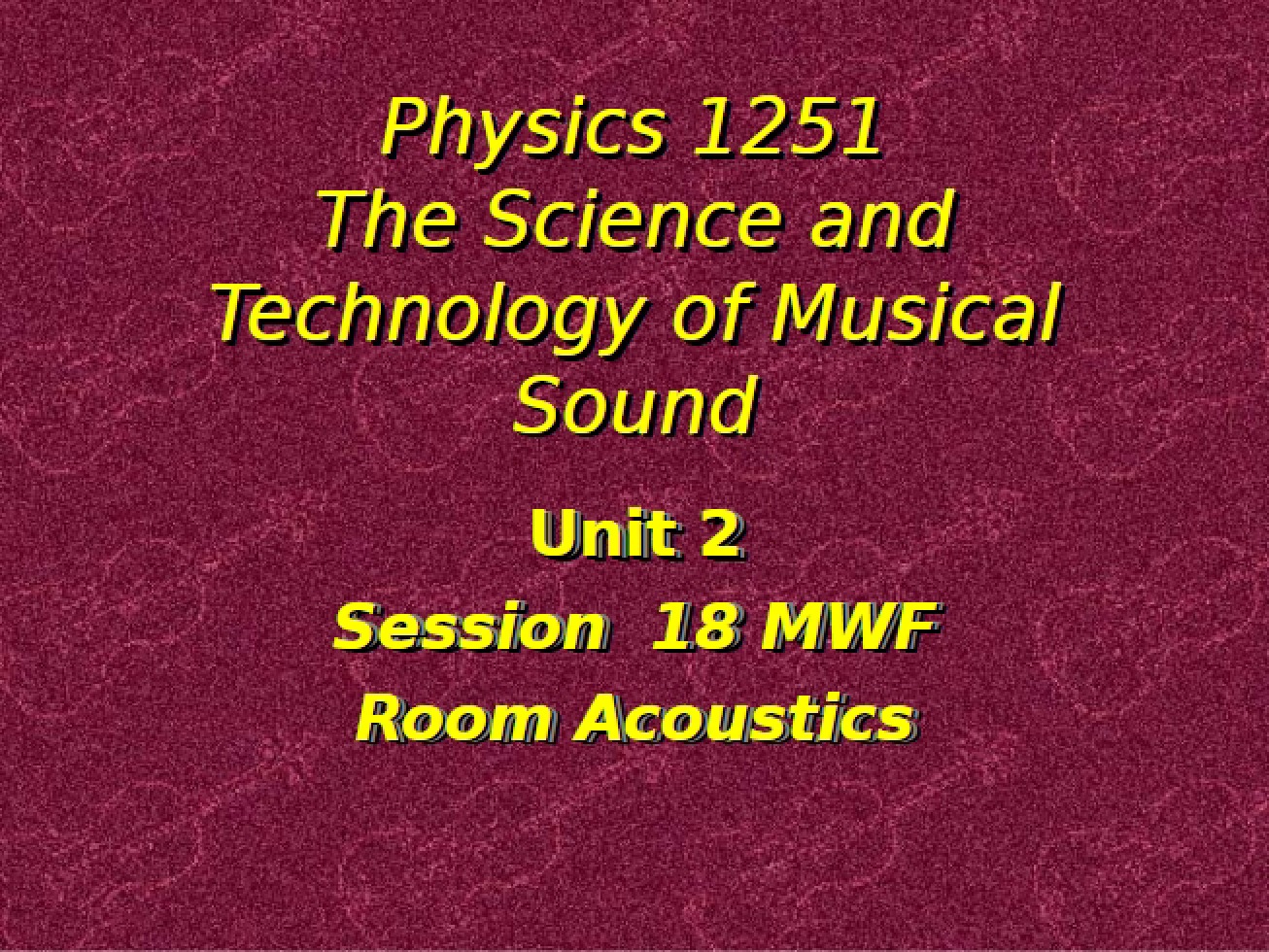 Physics Lecture 18