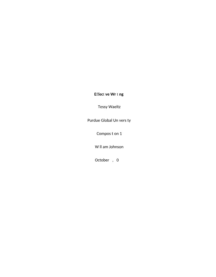 CM107 Assignment