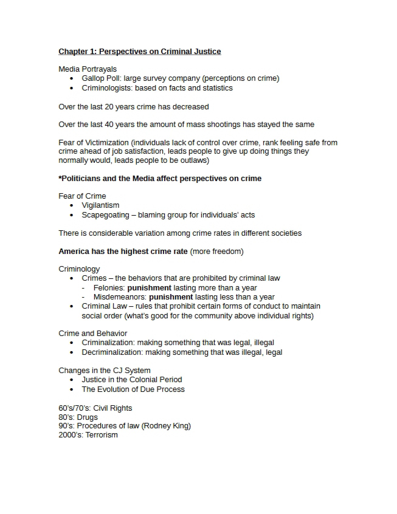 Notes on Chapter One