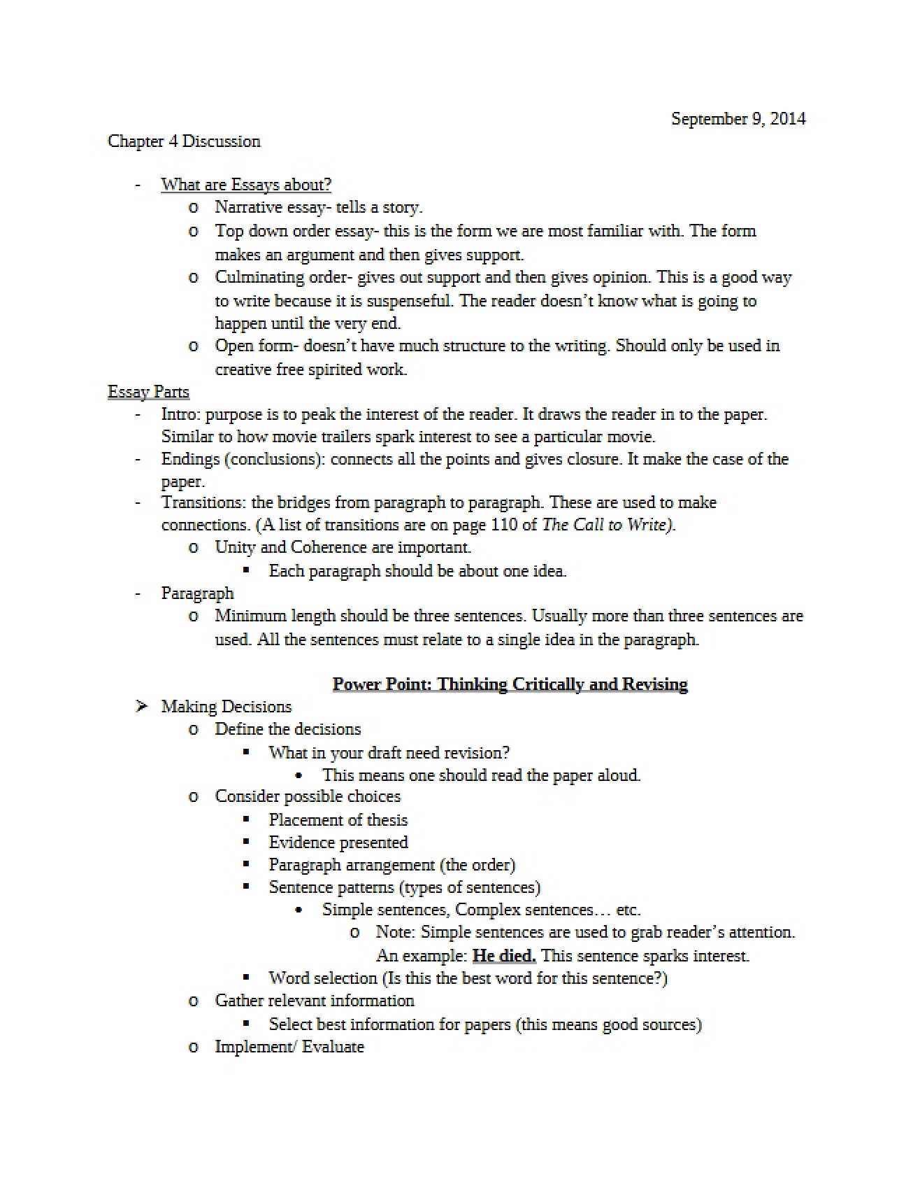Discussion Questions for Chapter 4
