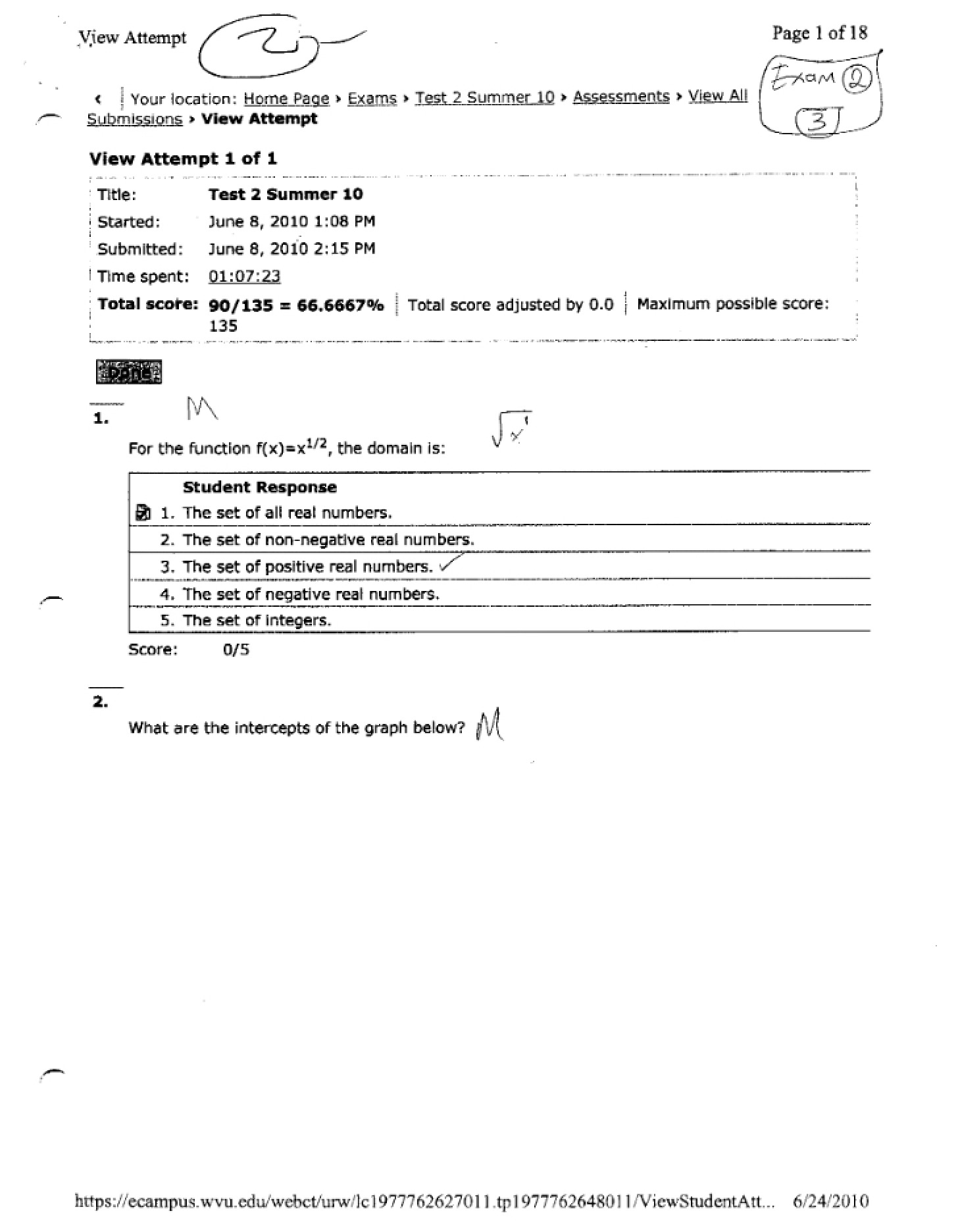 Sample 4-3 for Exam Two
