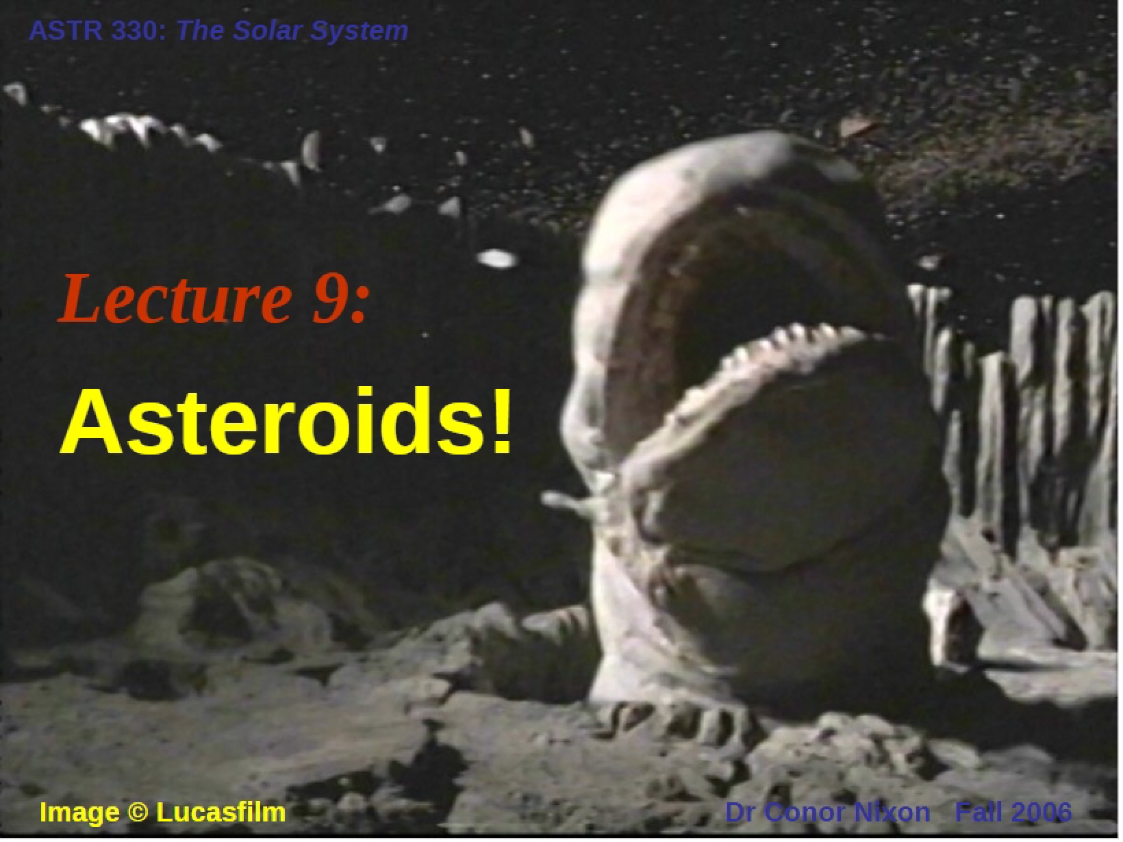 Asteroids Lecture Nine