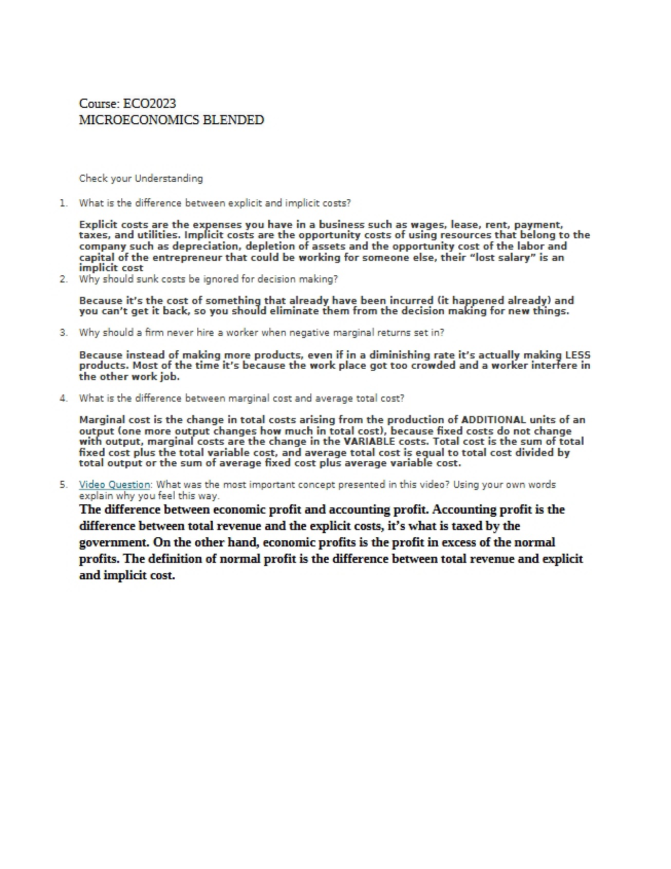 Blended Microeconomics Part Three