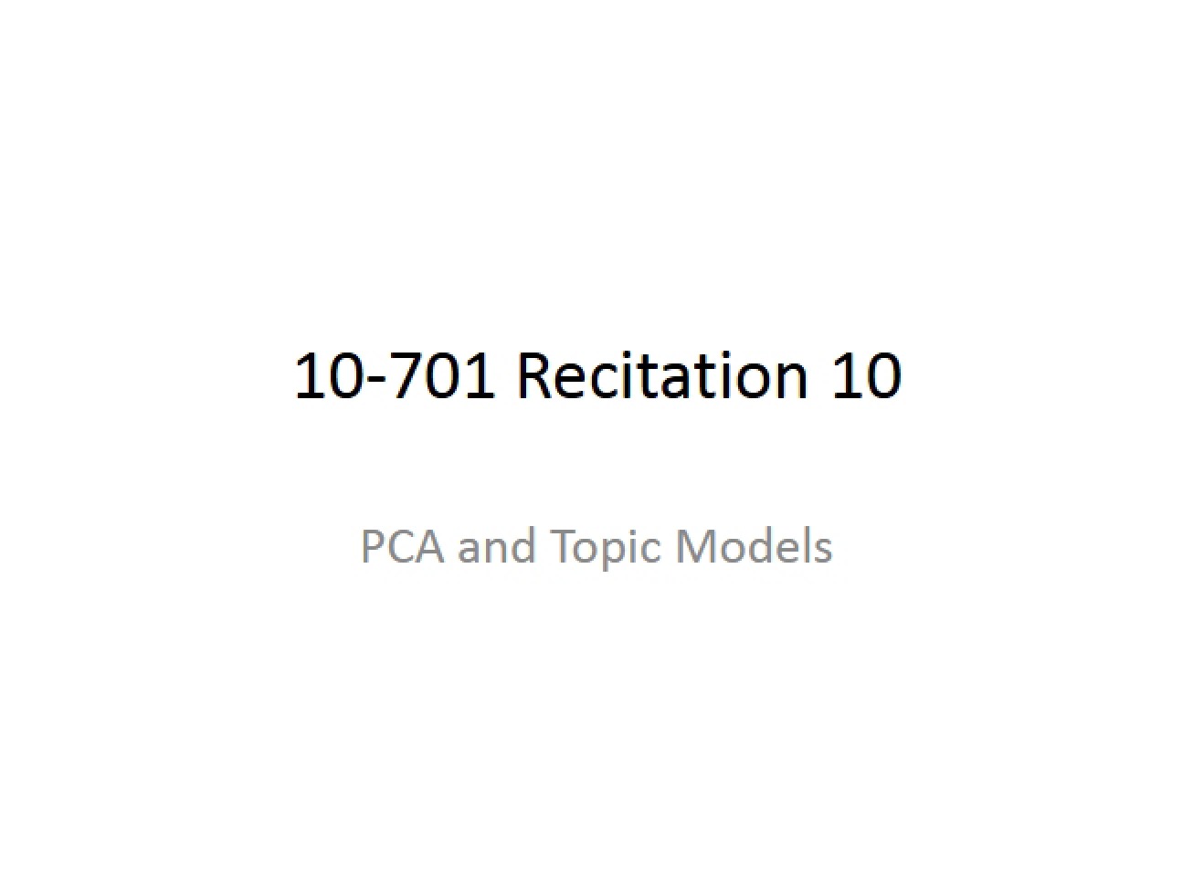 Third Recitation Session