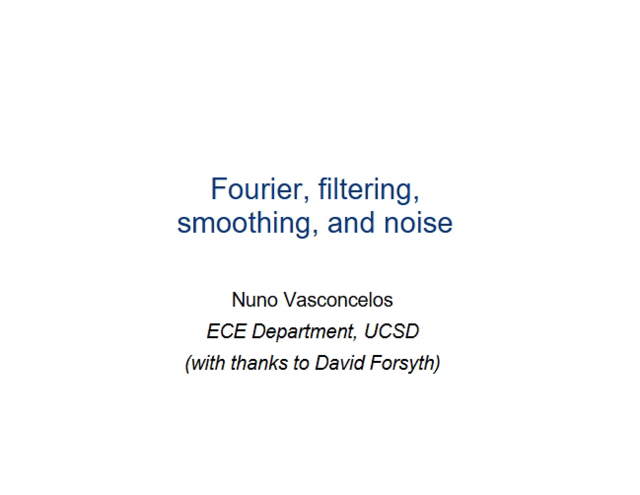 Signal Processing Filtering Methods