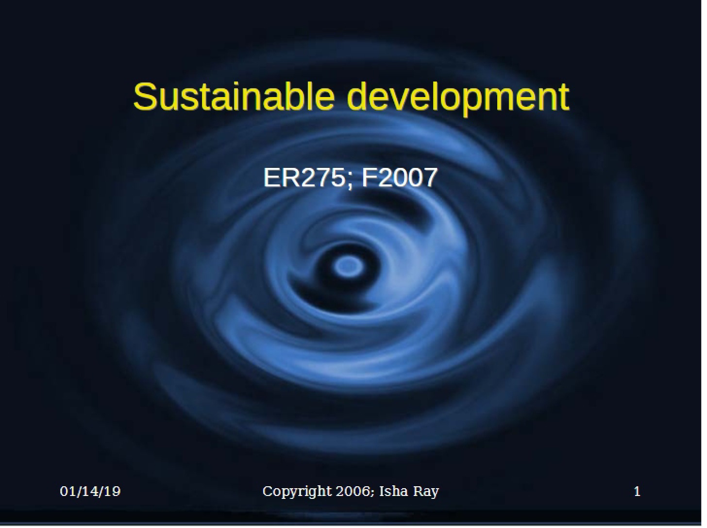 Sustainable Development Overview