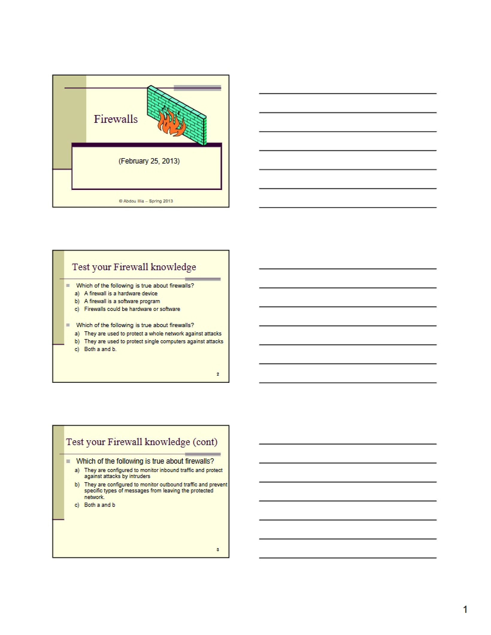 Systems Security Class 10 Notes