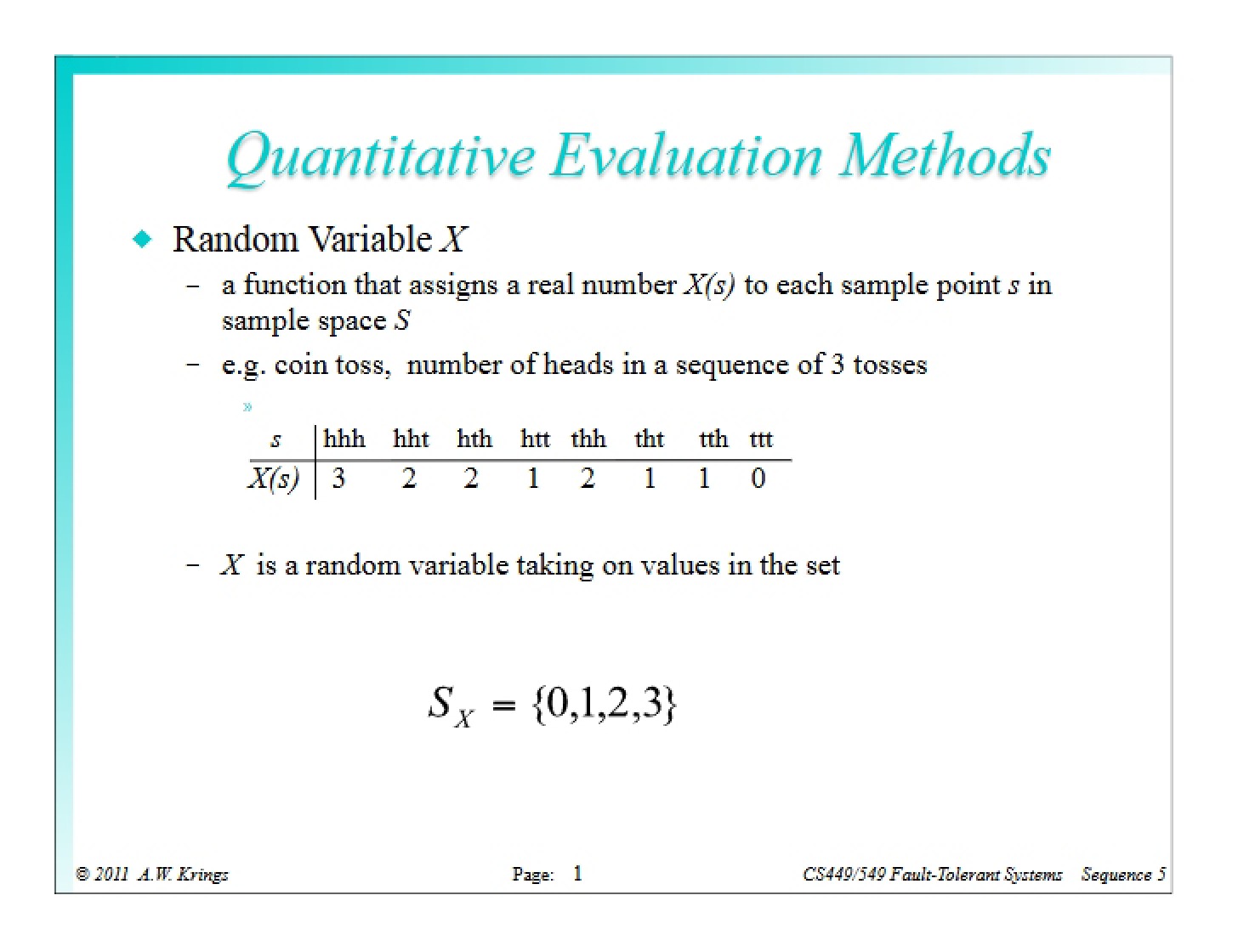 Evaluation Methods (Quantitative)
