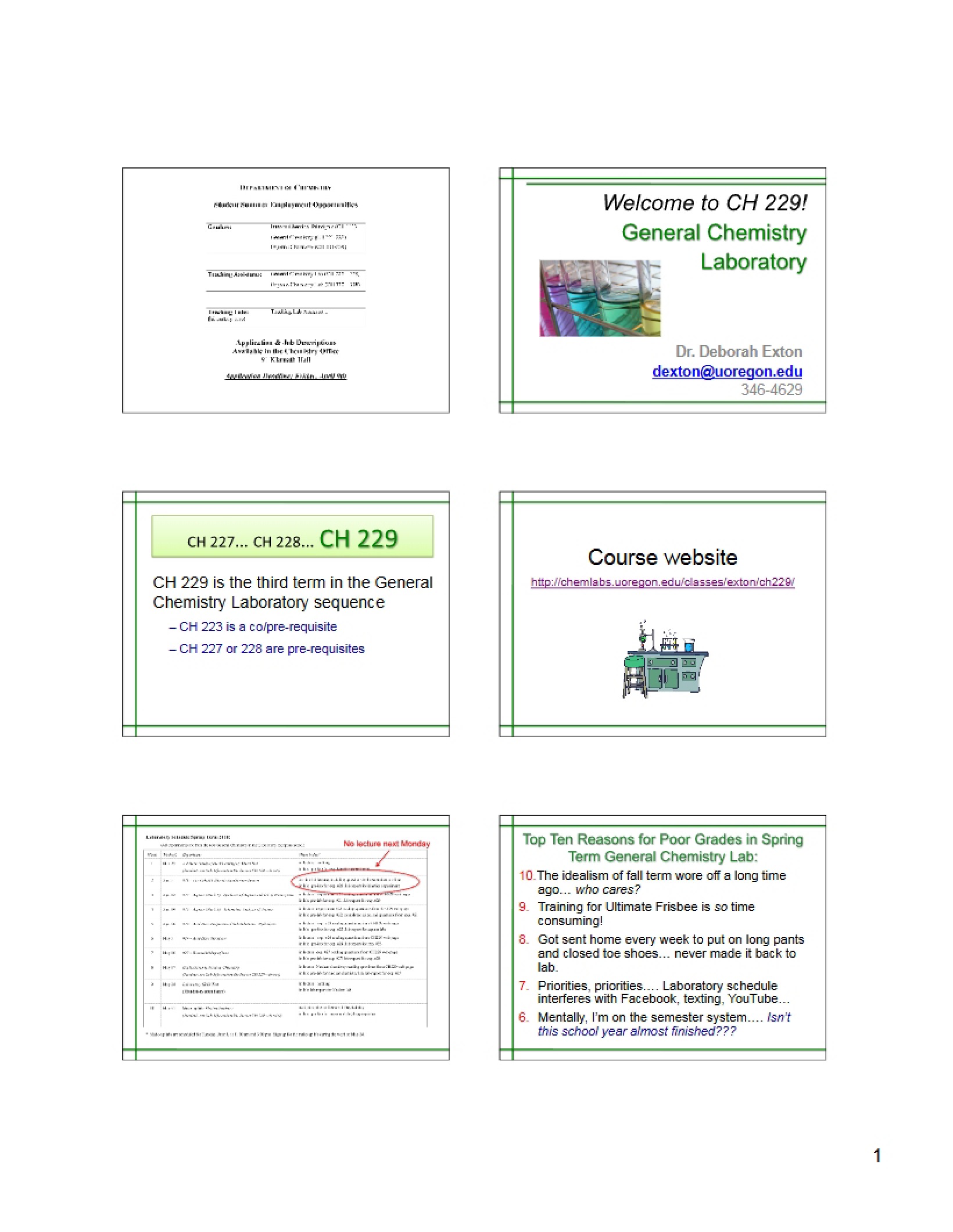Gen Chem Lab Slides