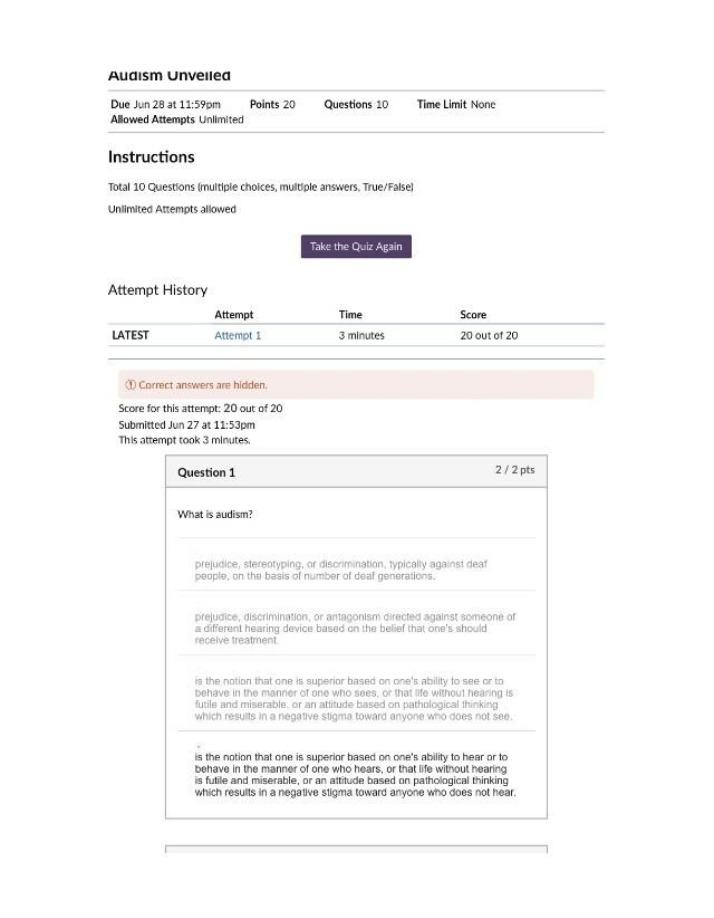 Audism Unveiled - ASL 1402