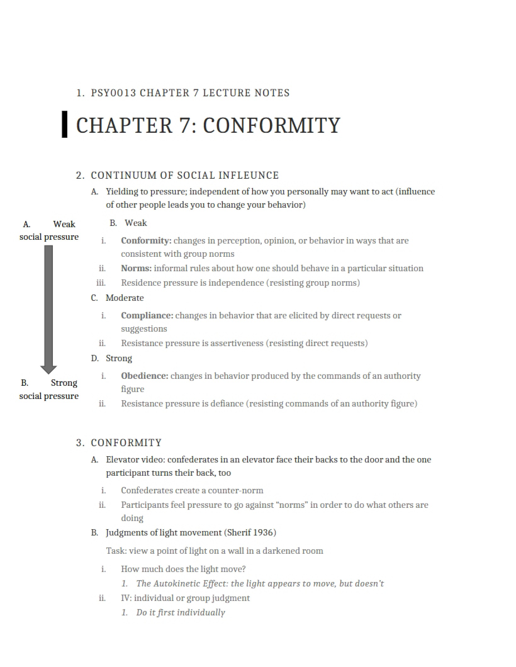 Conformity Chapter 7