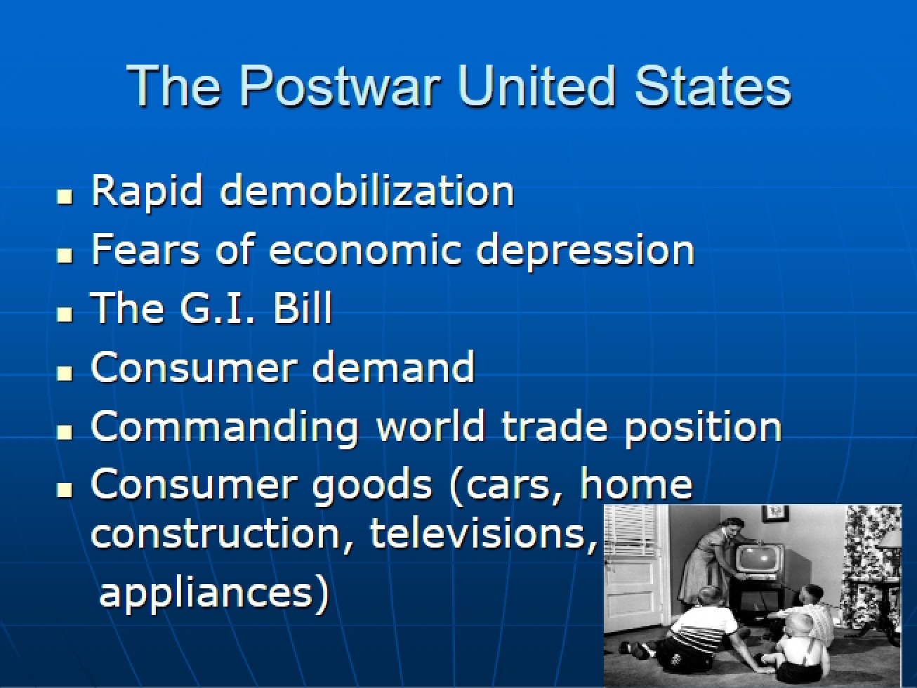 United States in the Postwar Era