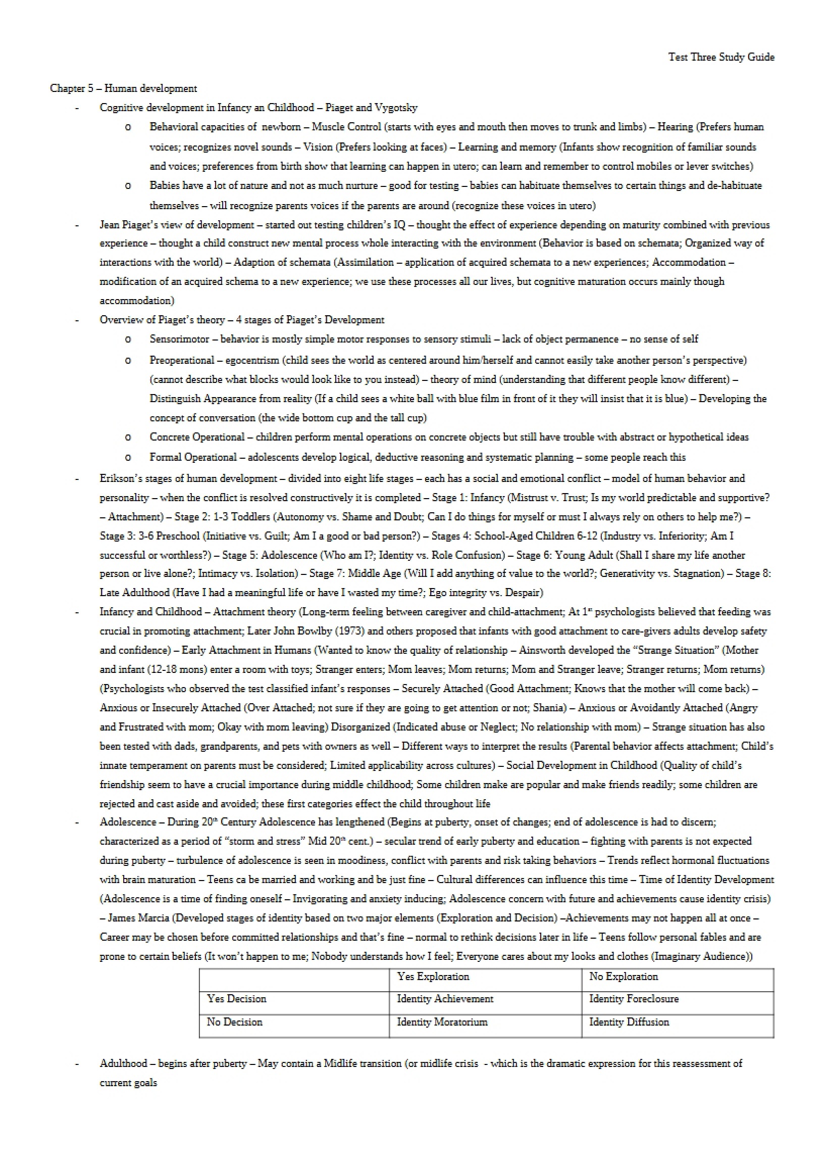 Chapter 5 Human Development