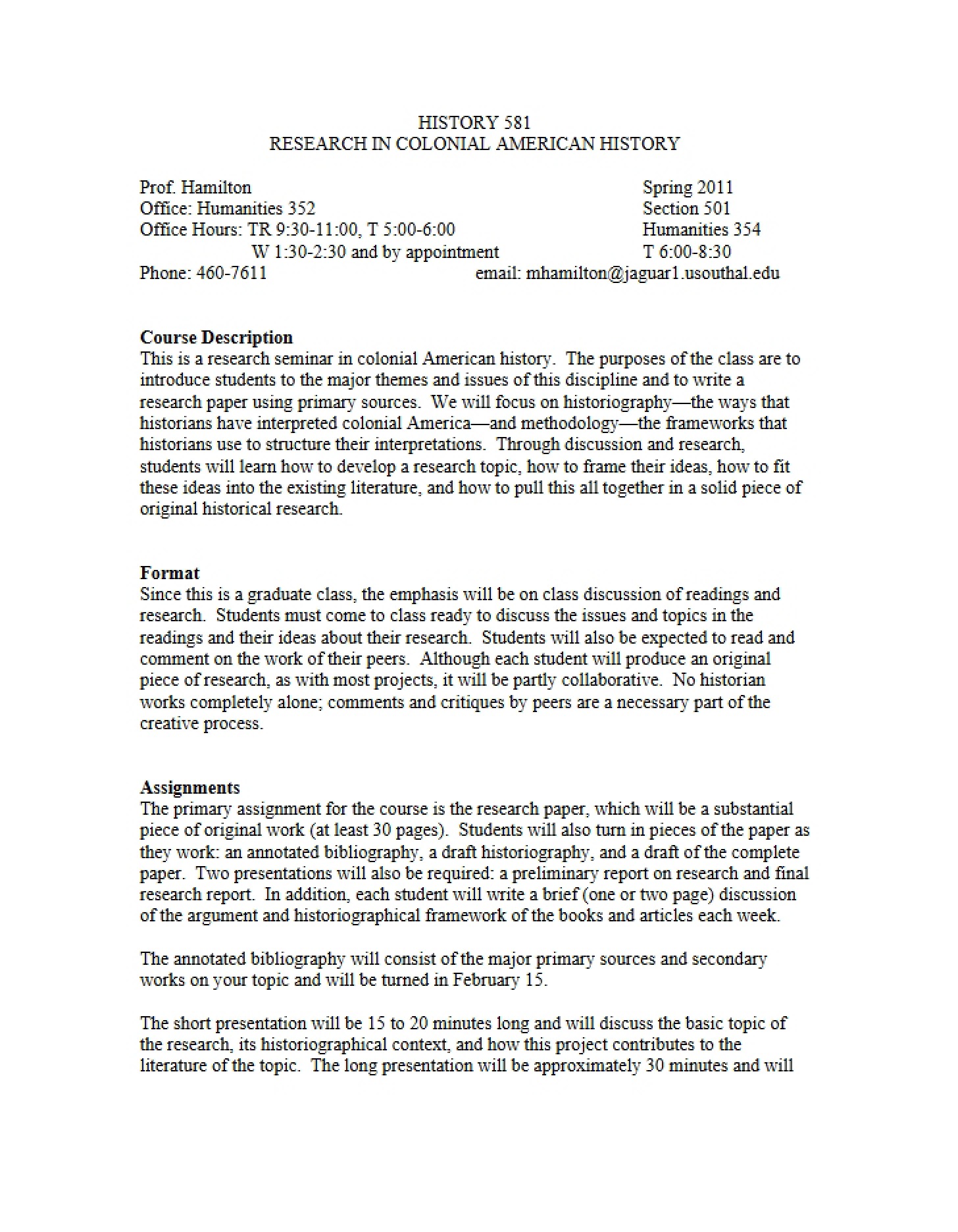 Course Outline