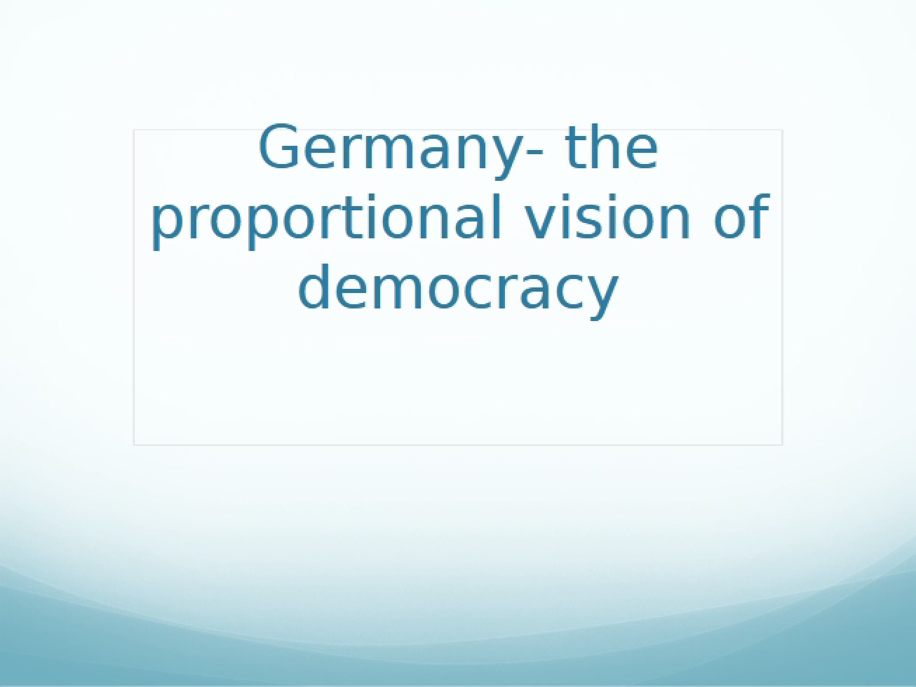 Germany Political Overview