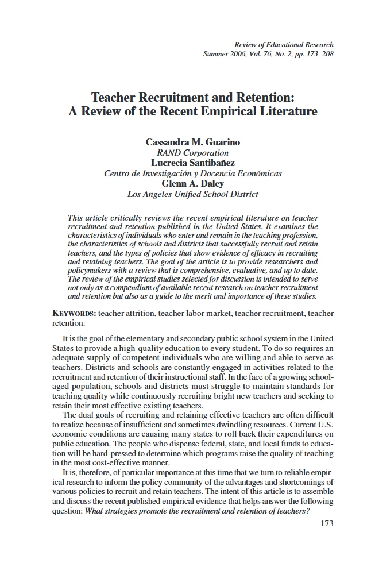 Review of Empirical Literature