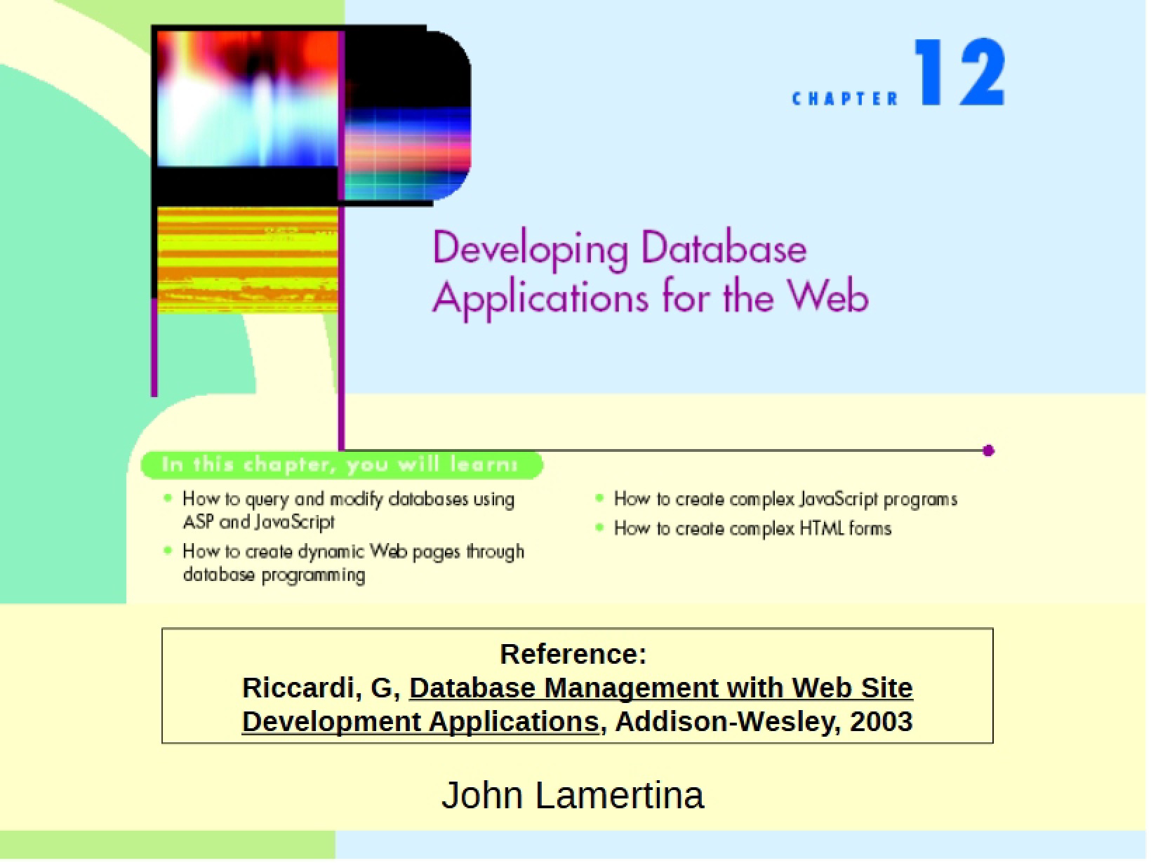 Web Database Applications
