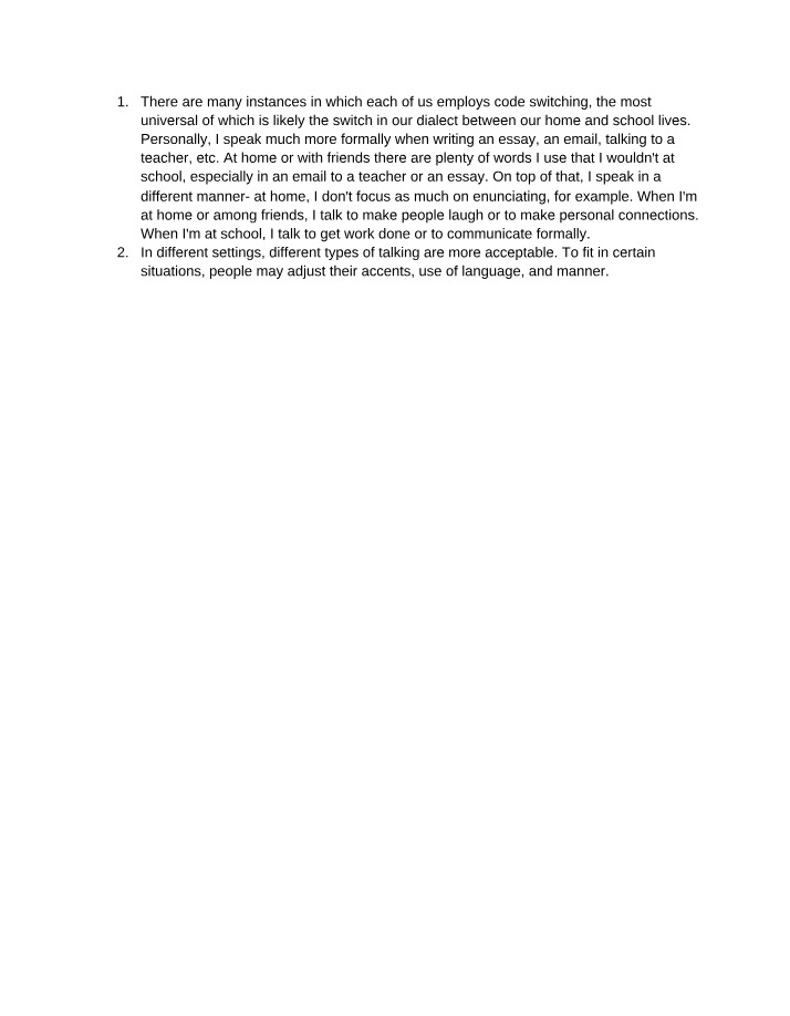 Module Three Lesson One Reflection
