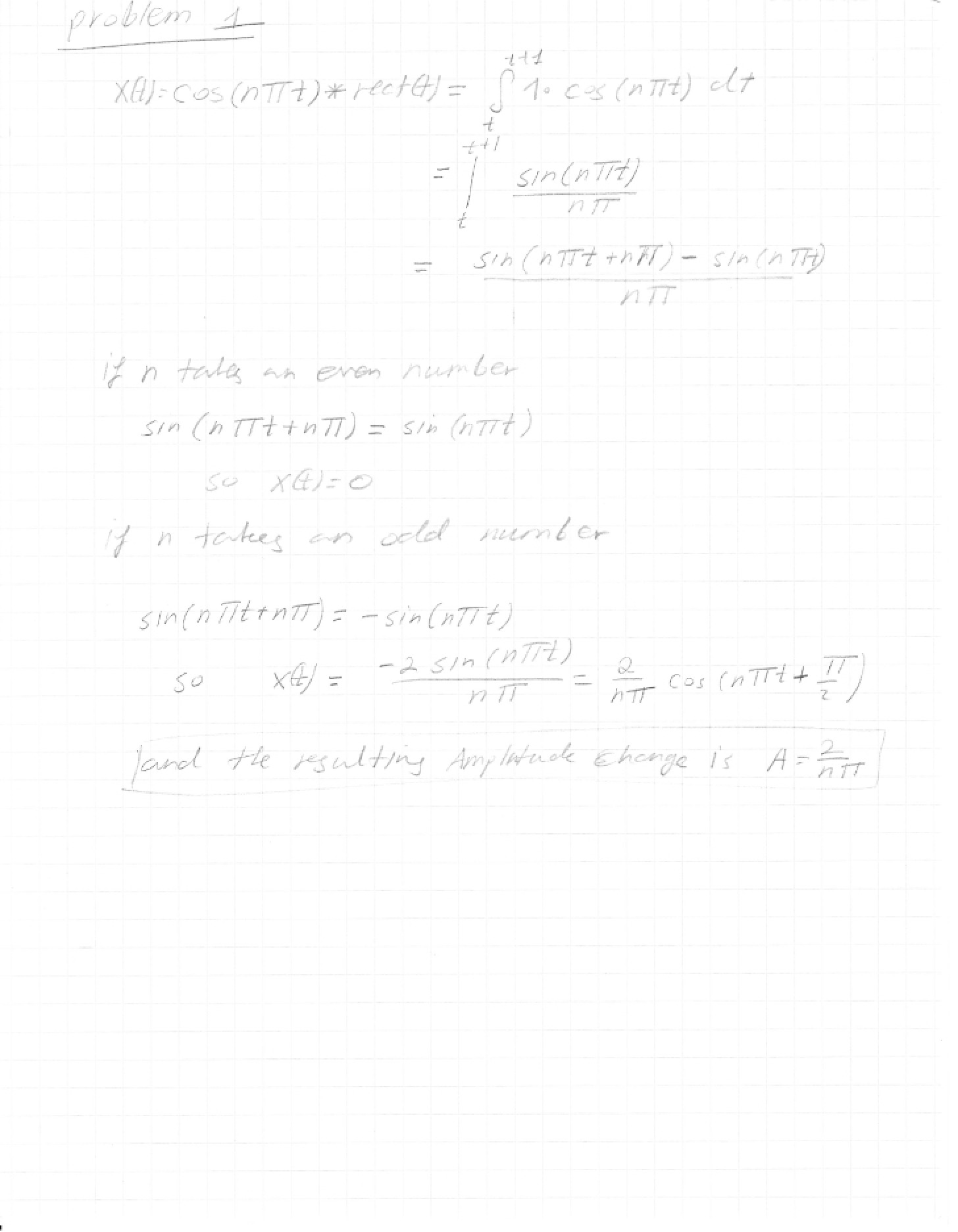 Homework Three Solutions