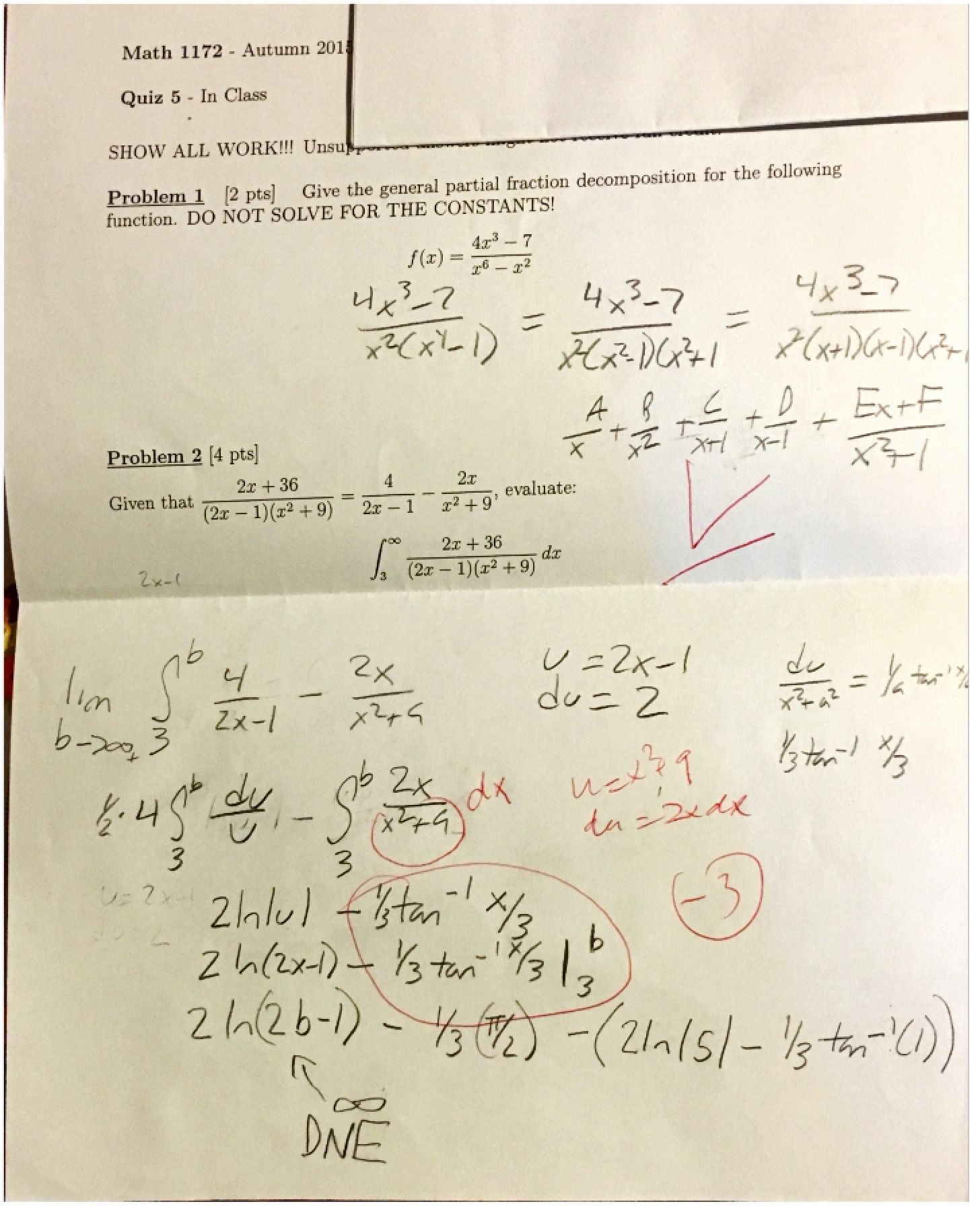 Fifth Quiz