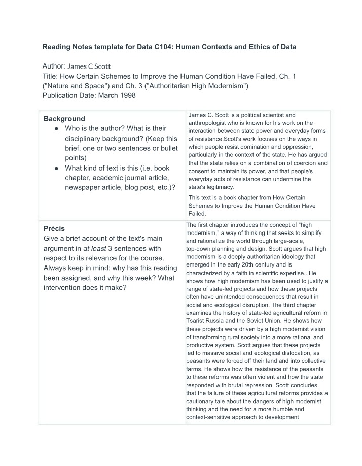 Reading 8 Notes