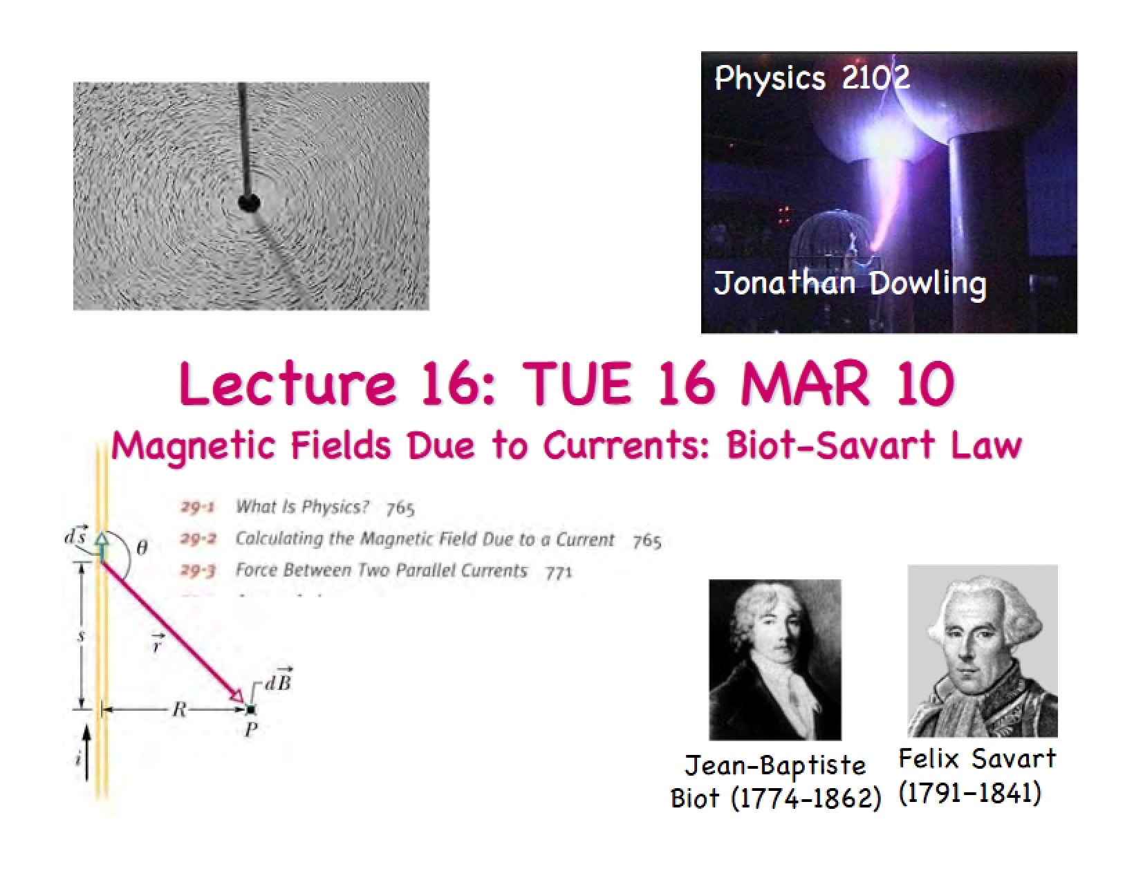 Currents Creating Magnetic Fields