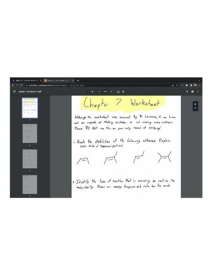 Worksheet for Chapter 7