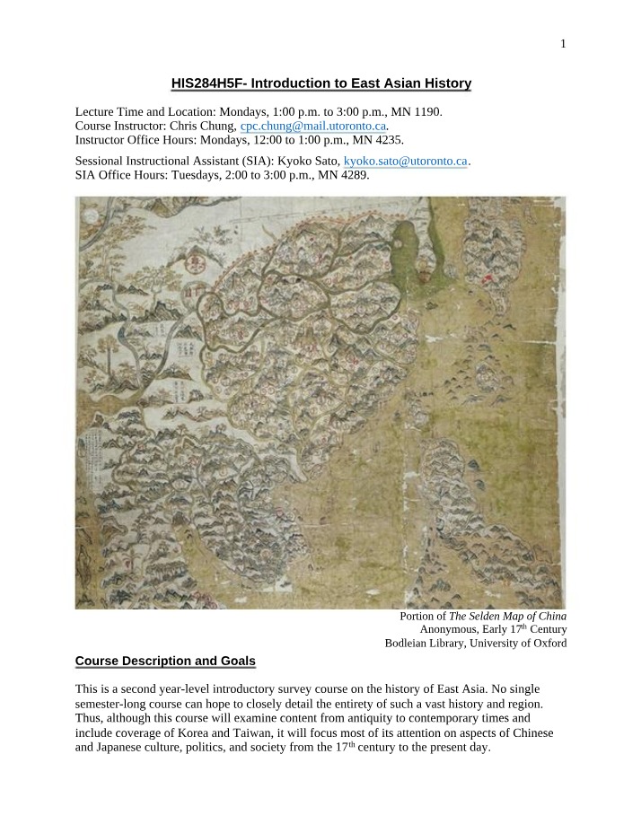 HIS284H5 - Course Document
