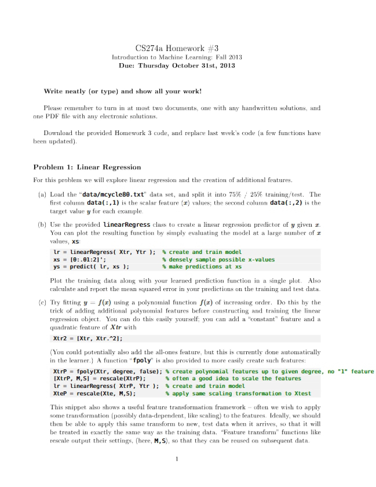 Machine Learning HW3