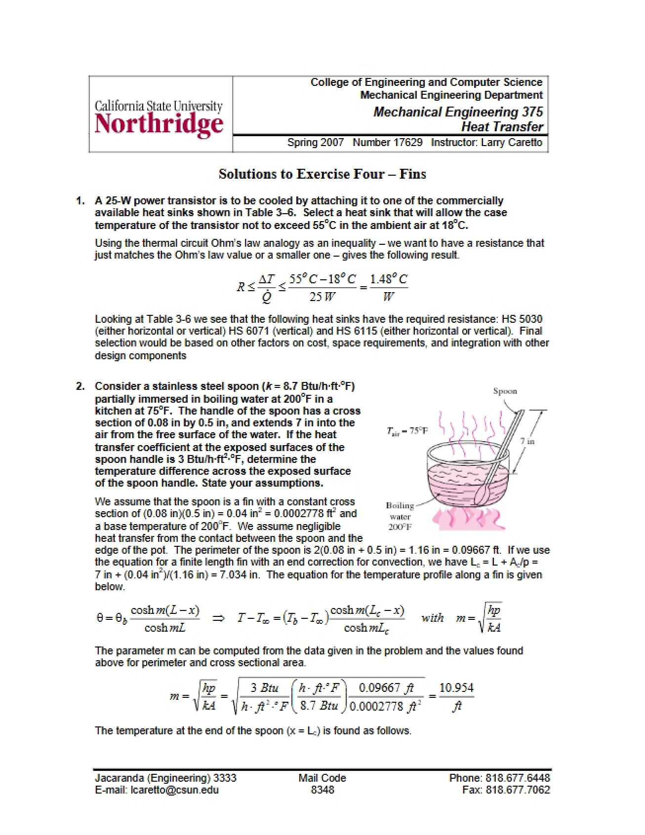 Exercise Four Answers