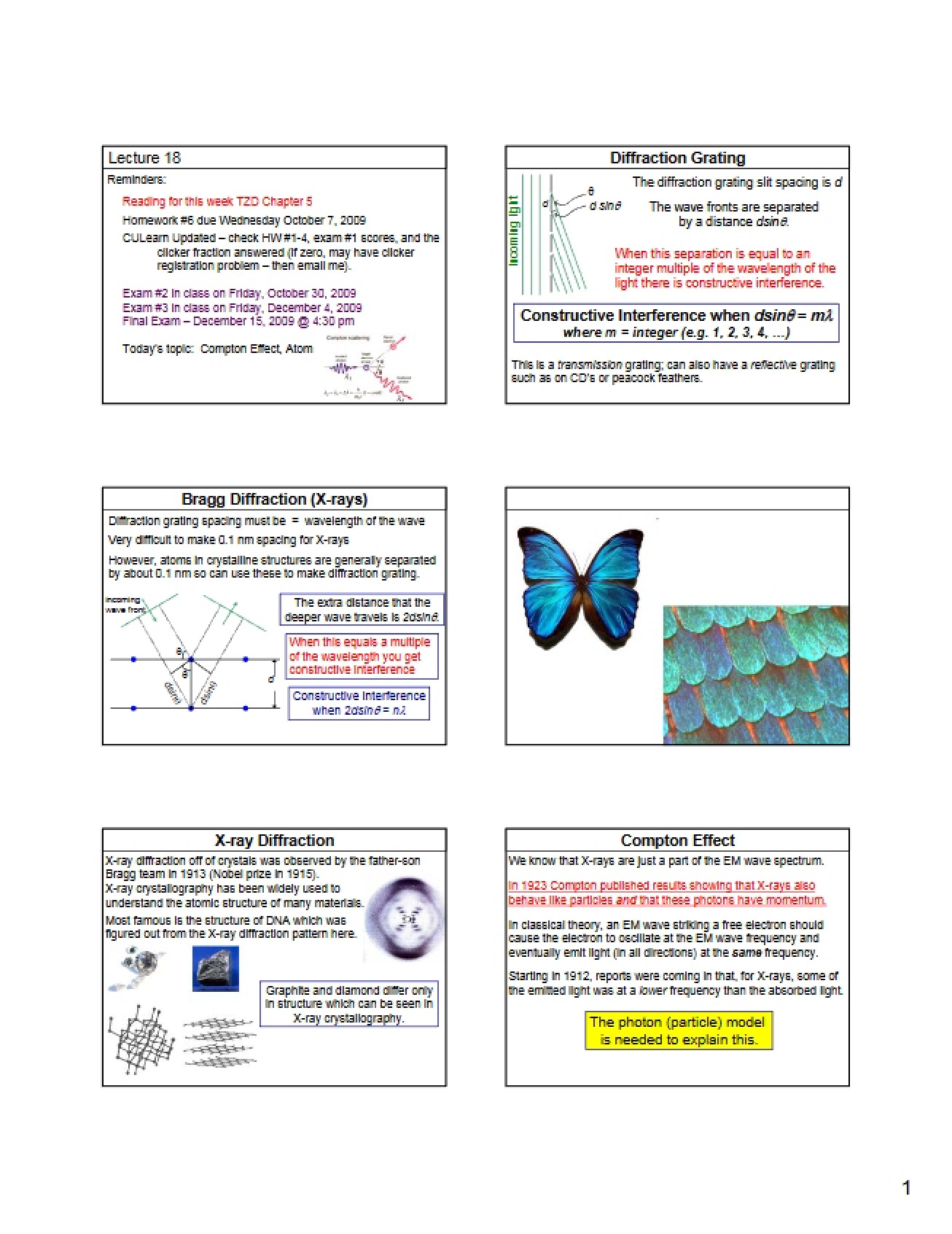 Fourth Set of Lecture Notes