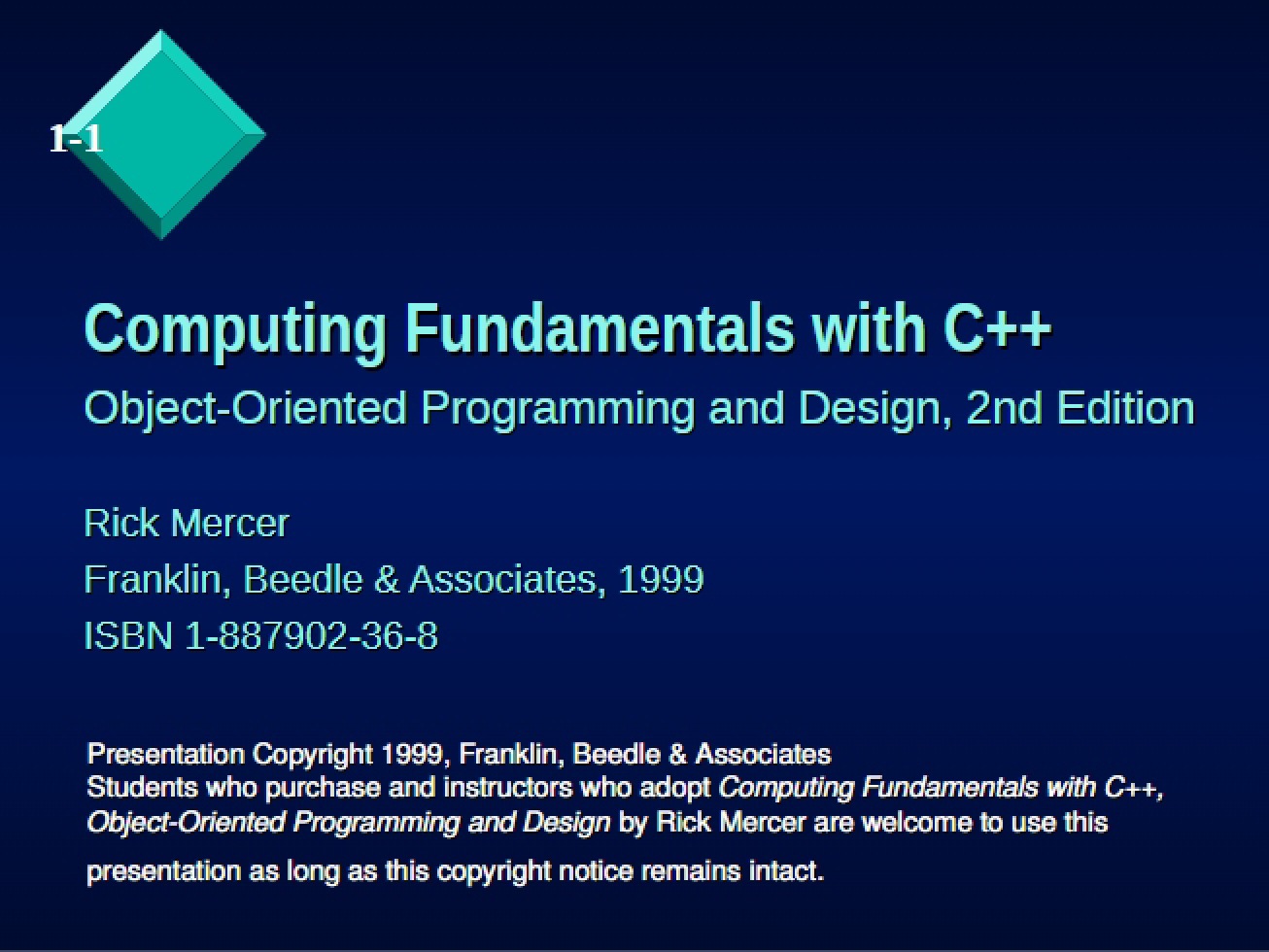 Fundamentals of Computing using C++