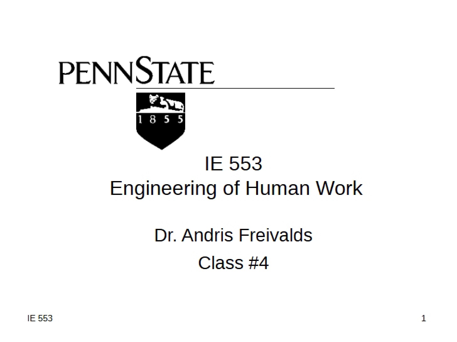 Human Work Systems Engineering