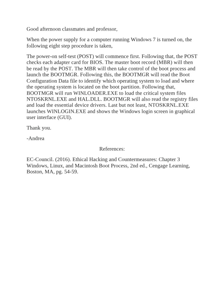Understanding the Windows 7 Boot Process A Step by Step Guide Summary